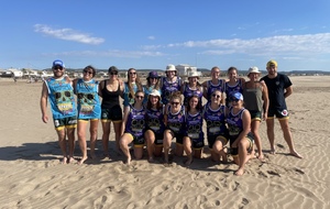 Les féminines au Gruissan Beach Rugby